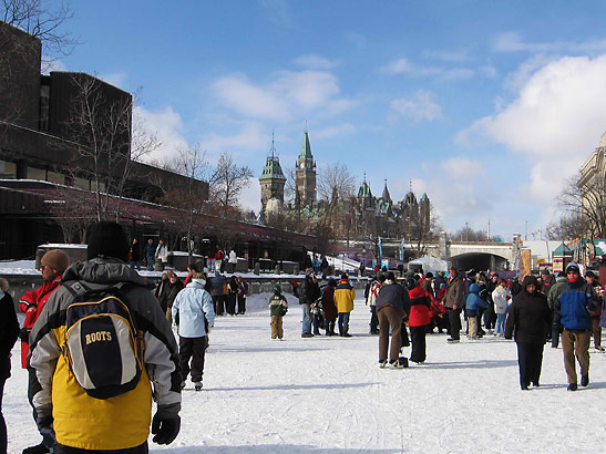 skating on the Rideau Canal Skateway, Ottawa
