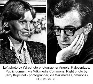 Mia Farrow and Woody Allen