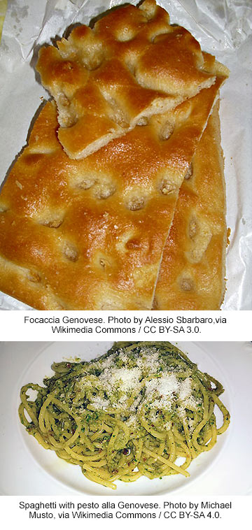focaccia and pesto