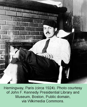 Hemingway in Paris (circa 1924)