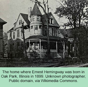 Oak Park, Illinois home where Hemingway was born