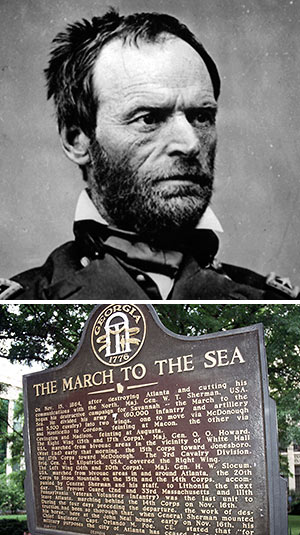 William T. Sherman and Georgia marker