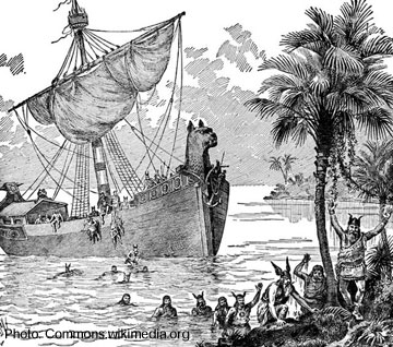 Viking landing.