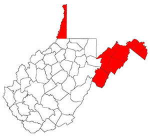 West Virginia's panhandles