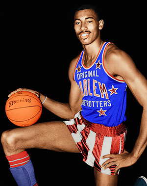 Wilt Chamberlain as a Harlem Globetrotter
