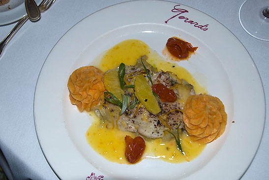 fresh fish and and organic fruit and vegetables at Gerard's