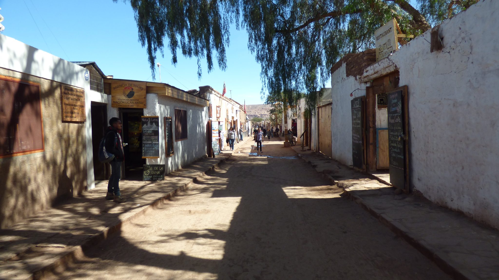 Rua Caracoles em San Pedro de Atacama em 2017