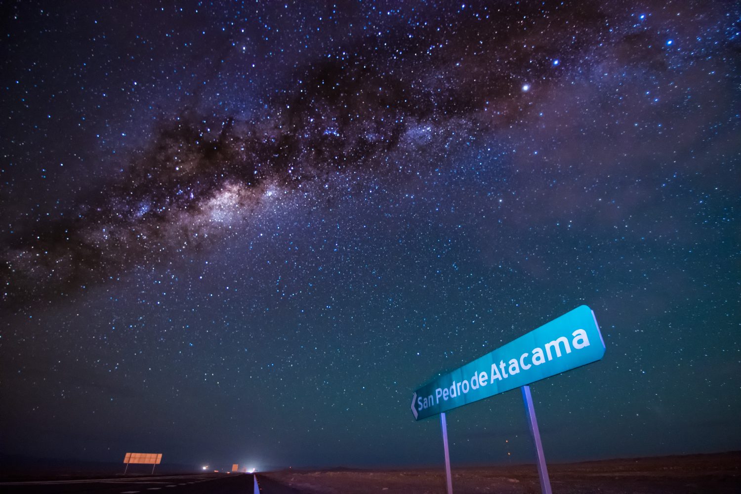 ceu estrelado no deserto no atacama chile