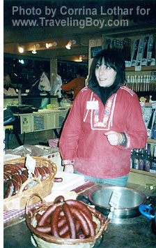 sausage seller in Zurich