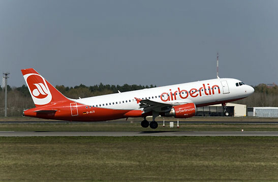 Airberlin jet taking off