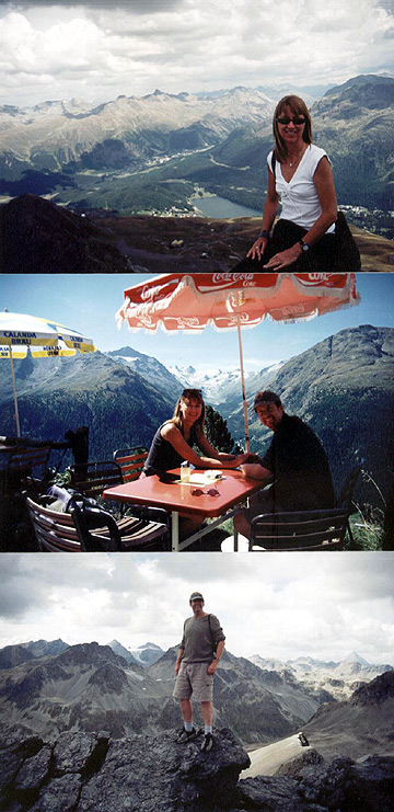 views of the Swiss Alps from St. Moritz