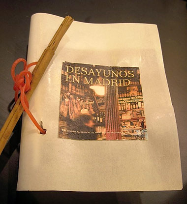 cover for the edible book translated 'Breakfasts in Madrid'