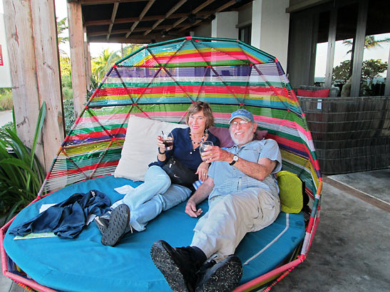 writer relaxing at a hotel, Vieques, Puerto Rico