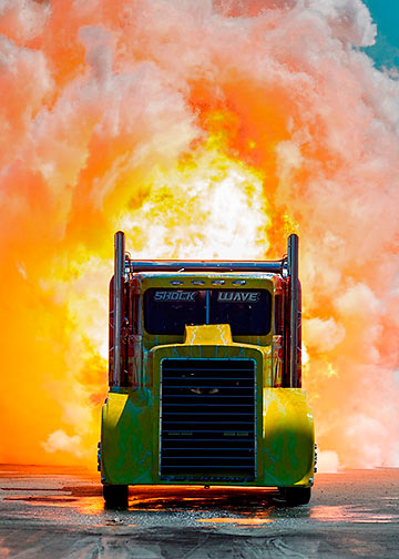  SHOCKWAVE!, the reigning Guinness Book World Record Speed holder for fastest jet truck