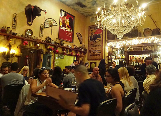 inside Spanish restaurant Viva Madrid, Claremont