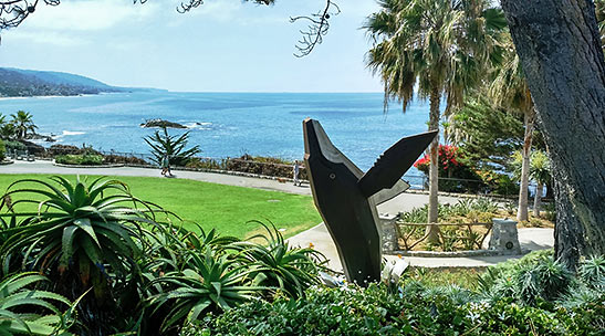 view of the coast from Heisler Park