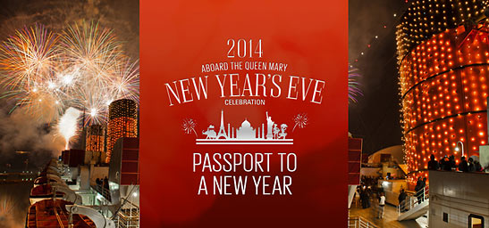 Bew Year's Eve celebration a the Queen Mary