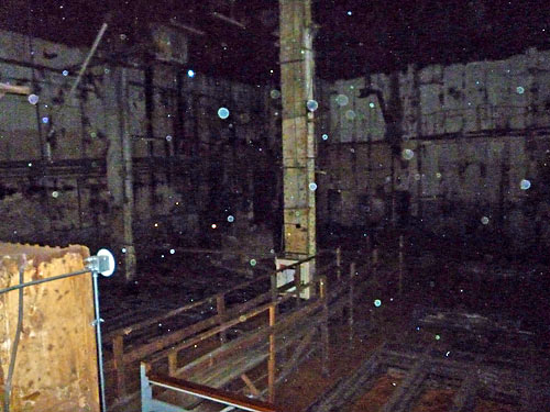 spirit orbs in the Queen Mary's boiler room