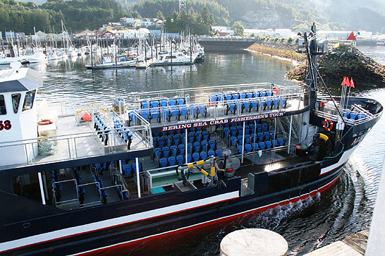 the Aleutian Ballad heading out of Dutch Harbor