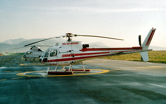 Heli Air Monaco helicopter at Nice airport
