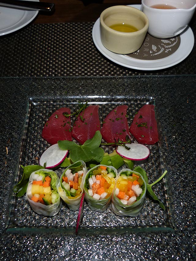 a dish at the Veladora