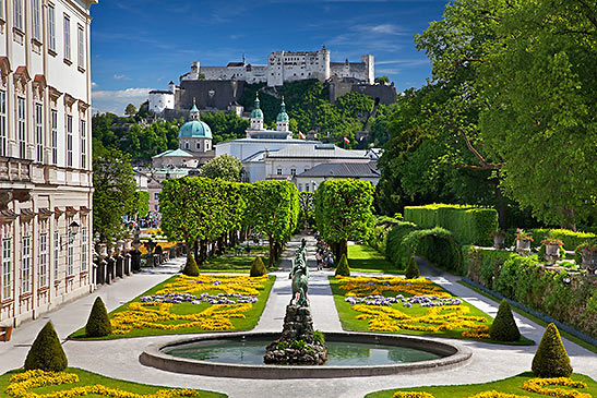 the Mirabell Gardens