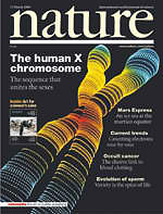 cover of nature's March 2005 issue