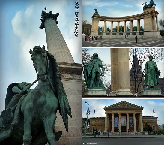 more scenes at Heroes' Square and the Museum of Fine Arts