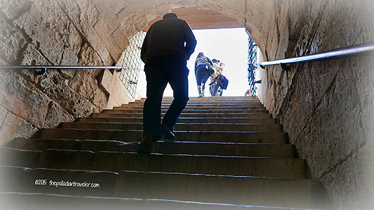 ancient stone staircase