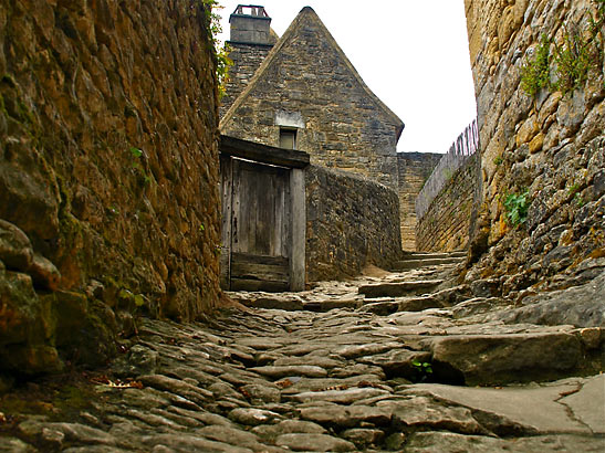 view inside the Château de Beynac