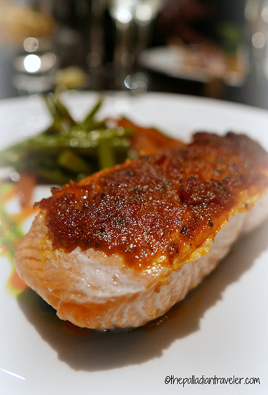 baked Irish salmon in rustic tomato and herbs sauce