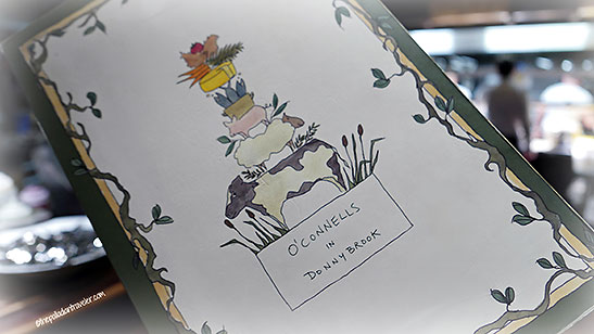 menu at O'Connells