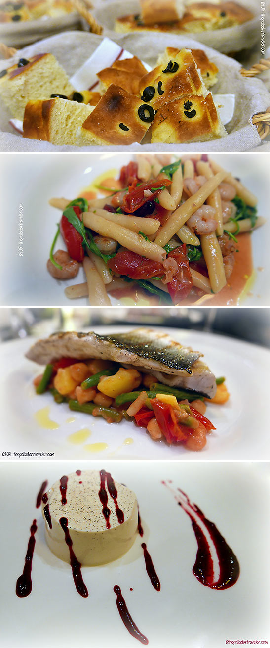 dishes at Filippi restaurant