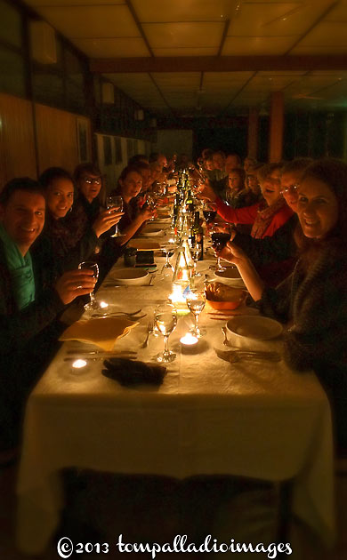 writer's group at the Ristorante L'Astronave
