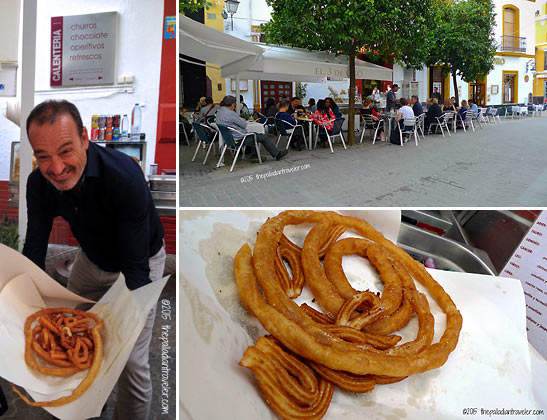 Restaurante El 3 de Oro in Seville; churros at the Restaurante
El 3 de Oro