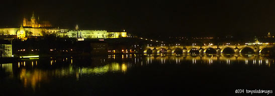 Prague at night