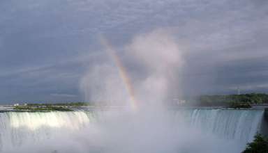 rainbow over the Niagara Falls, Niagara Park