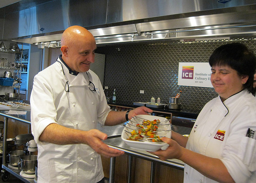 Chef Toño Pérez shows off some of his tapas