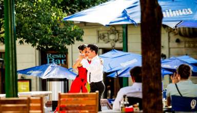 dancing the tango in a resto bar