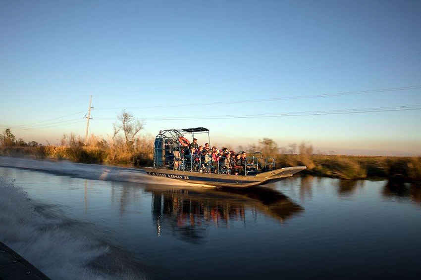 boat on the bayou, Lafourche Parish, Louisiana