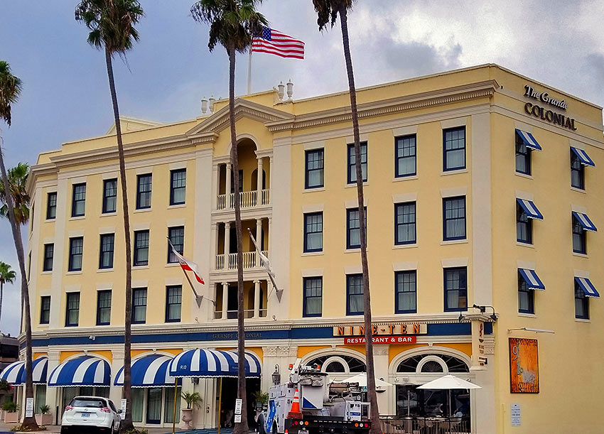 the Grande Colonial Hotel, La Jolla