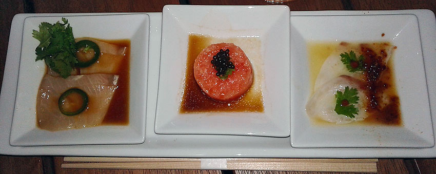 one course at Nobu Restaurant, Ibiza