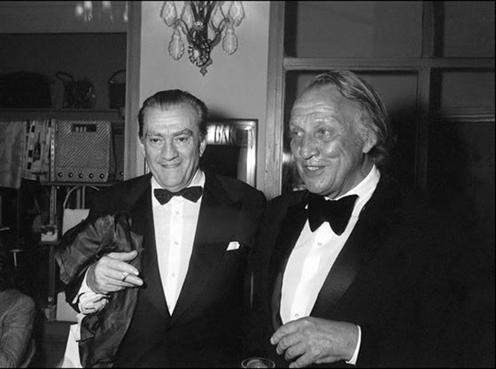 Joseph Losey and Luchino Visconti at the 1971 Cannes Film Festiva