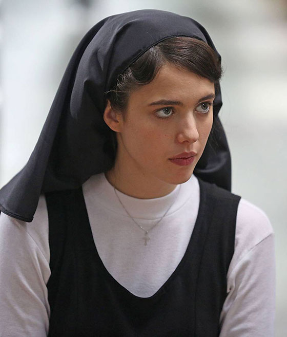 Margaret Qualley as Sister Cathleen in the movie 'Novitiate'