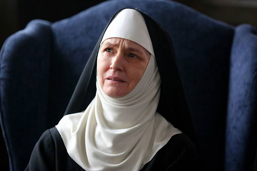 Melissa Leo as the Reverend Mother in 'Novitiate'