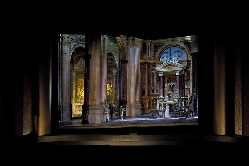 set model for David McVicar's new production of Tosca