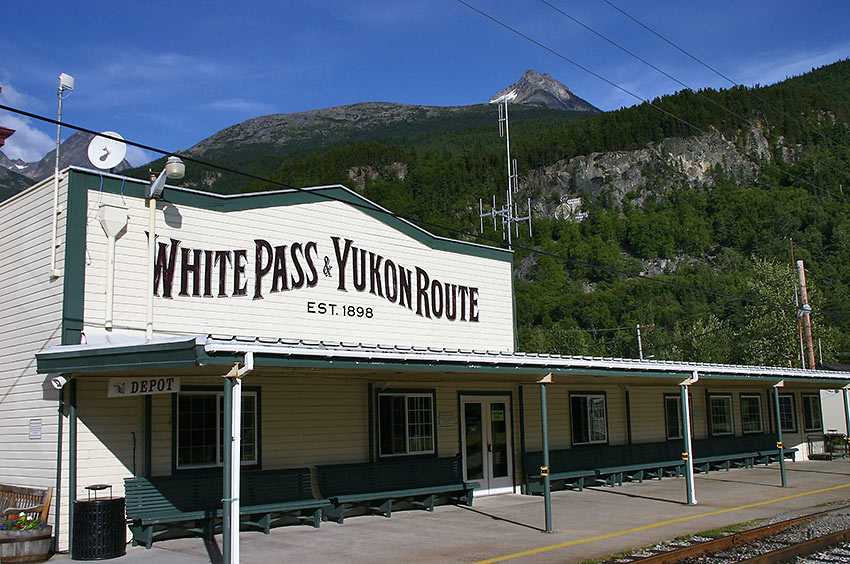train depot on the White Pass and Yukon Route
