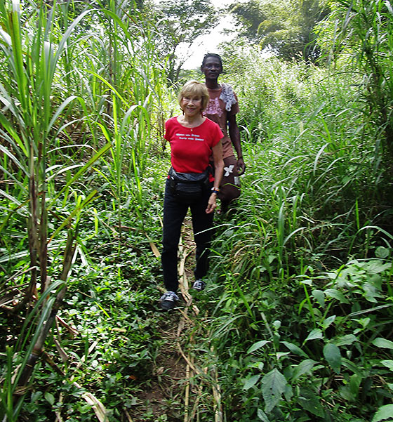 hiking to Zimbali to meet Fire