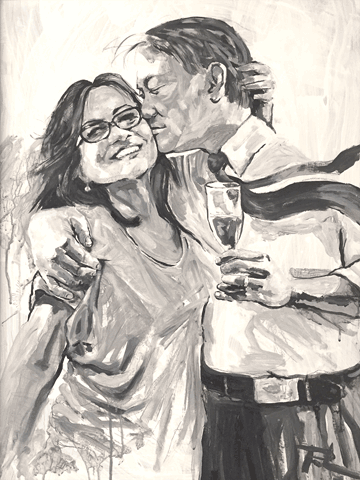 The Kiss: Valentines Day Painting