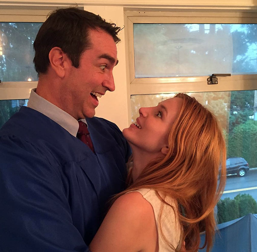 Rob Riggle and Bella Thorne in a scene from 'Midnight Sun'
